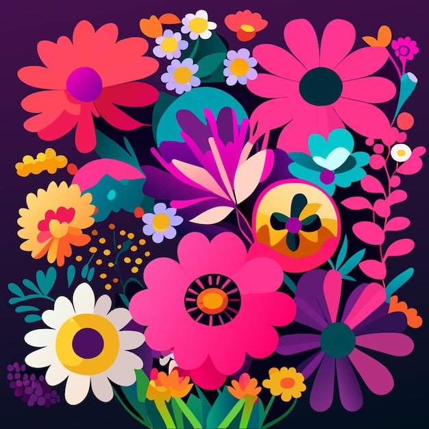 Bloemen illustratie