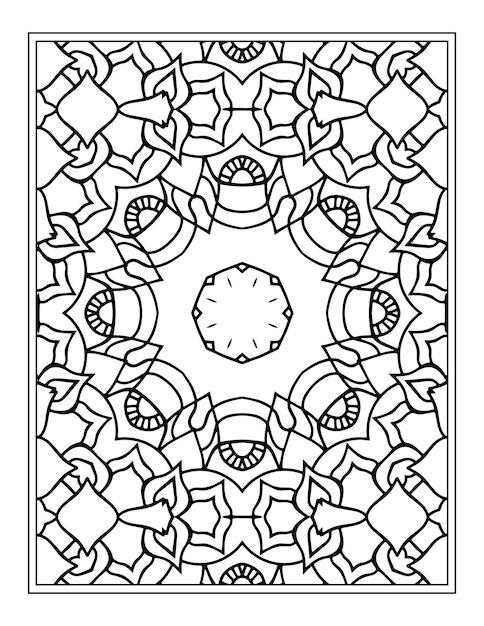 Bloemen kleurboek voor volwassenen bloemenmandala kleurplaat