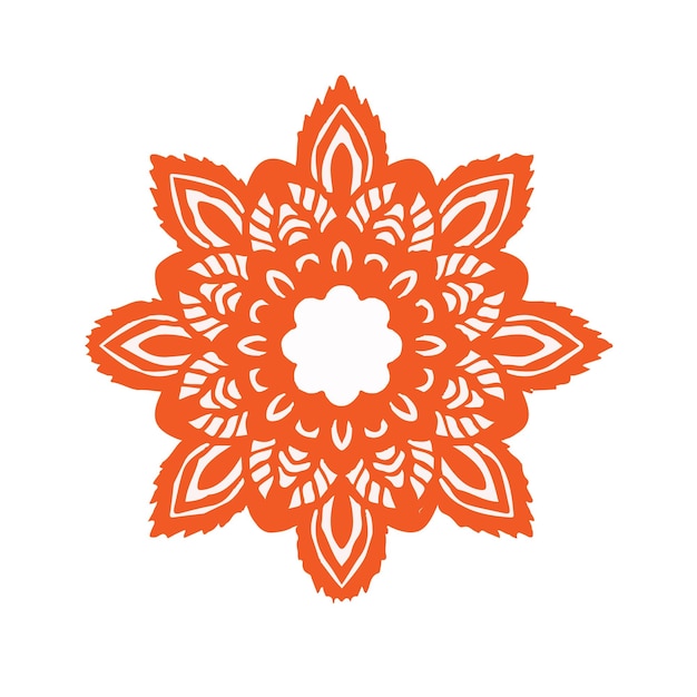 Vector bloemen kleurrijk mandala-decoratiepatroon