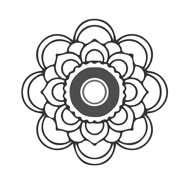 Bloemen Kleurrijk mandala-decoratiepatroon