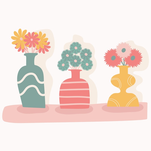 Vector bloemen kleurrijke illustratie