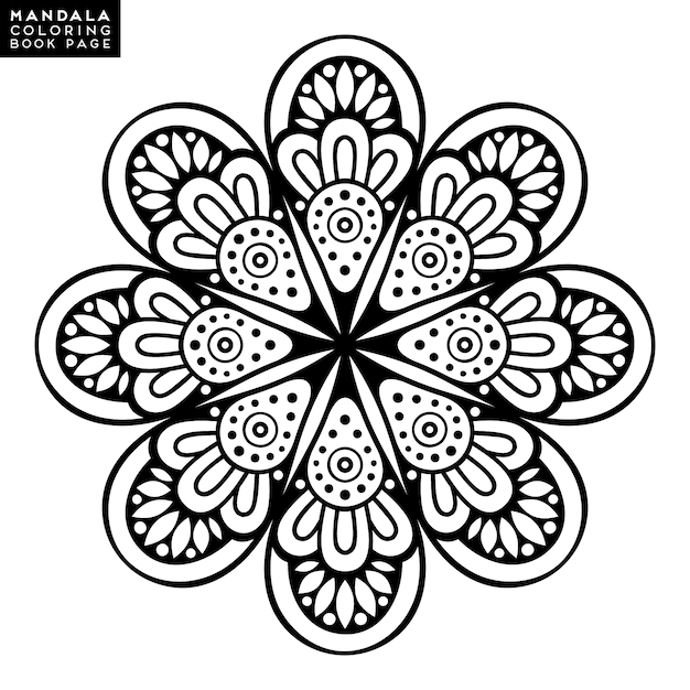 Bloemen mandala achtergrond