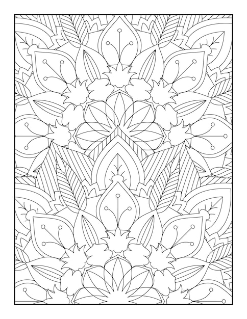 Bloemen mandala kleurplaat bloemen kleurboek bloemen kleurboek voor tieners