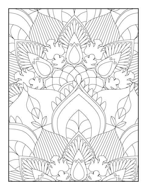 Bloemen Mandala Kleurplaat Bloemen Kleurboek Bloemen Kleurboek Voor Tieners