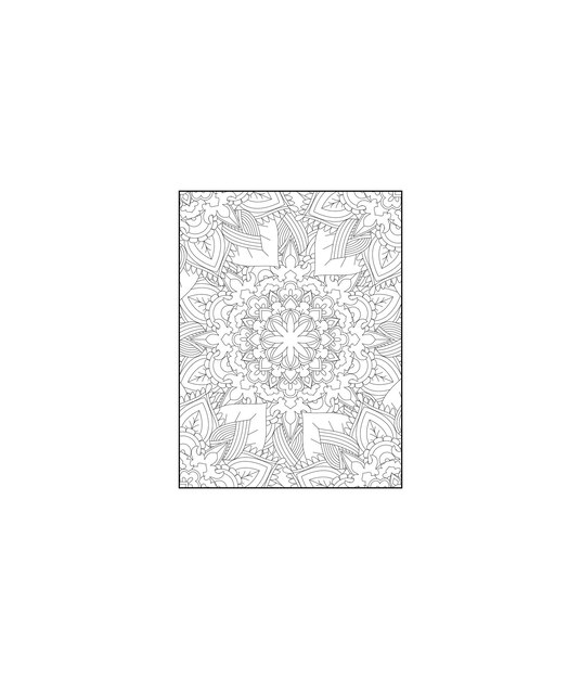 Bloemen Mandala Kleurplaat