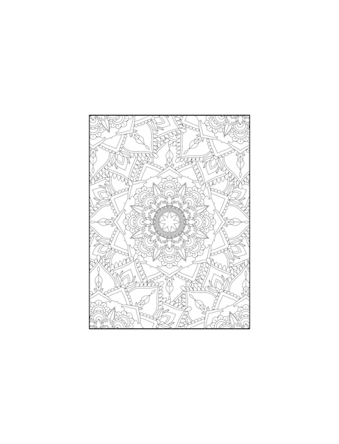 Bloemen Mandala Kleurplaat