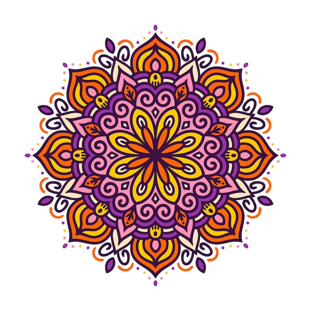 Bloemen mandala Mandala ontwerp