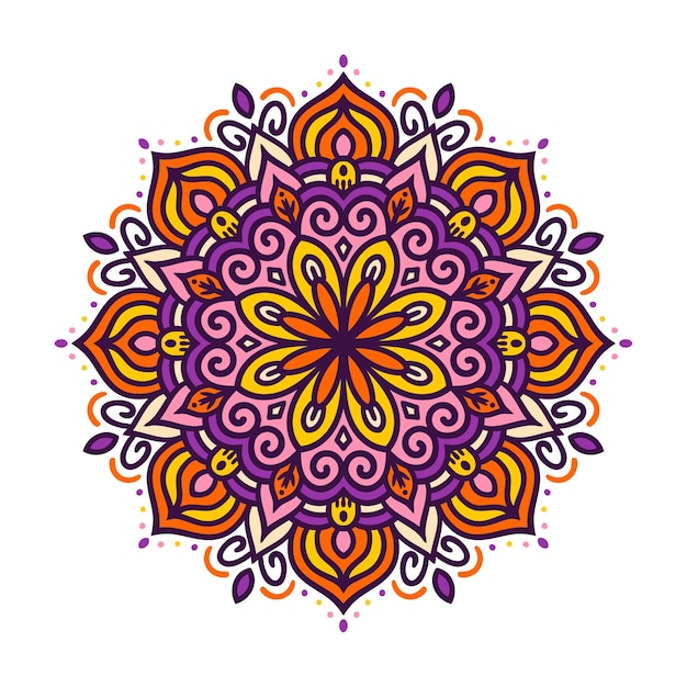 Bloemen mandala mandala ontwerp