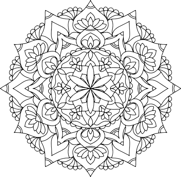 Bloemen mandala ontwerp