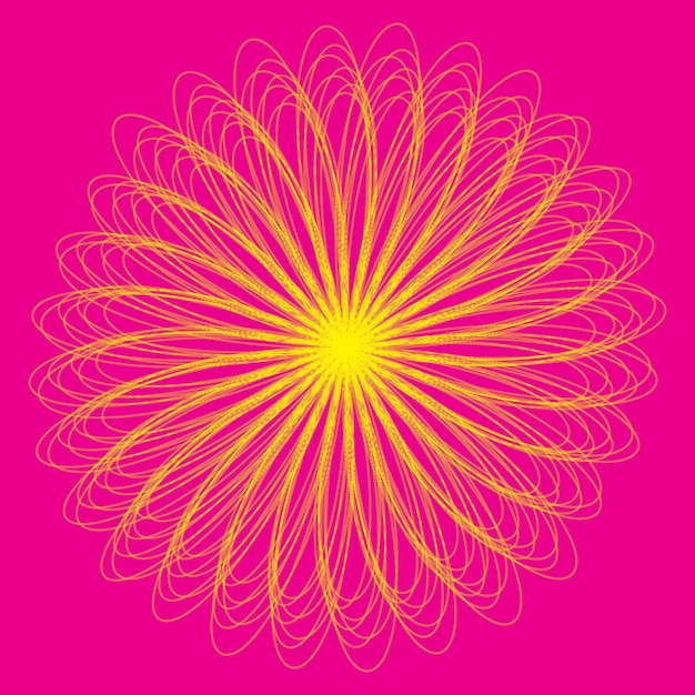 Bloemen mandala ontwerp