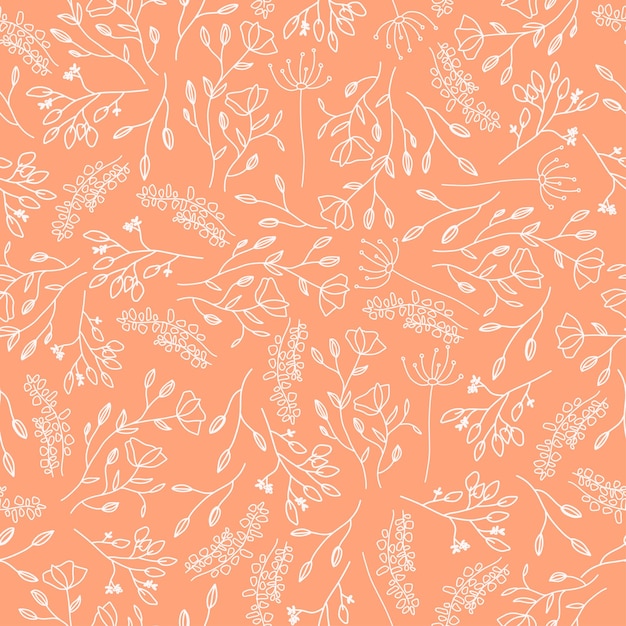 Bloemen naadloos patroon bloemen roze achtergrond Naadloos patroon voor design en mode prints