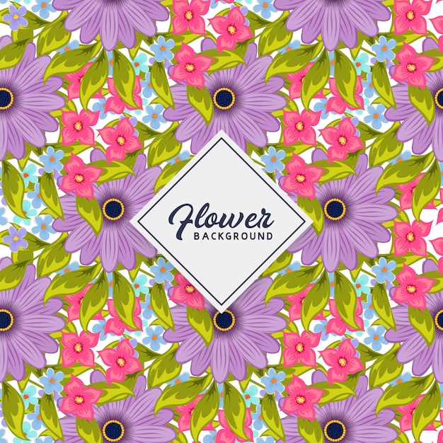 Bloemen naadloos patroon