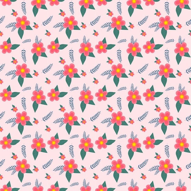 Vector bloemen naadloos patroon