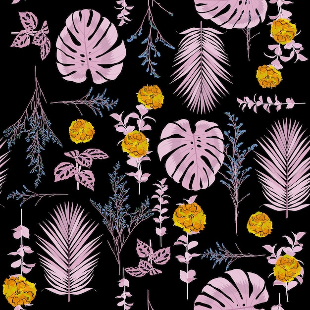 bloemen naadloze patroon vector