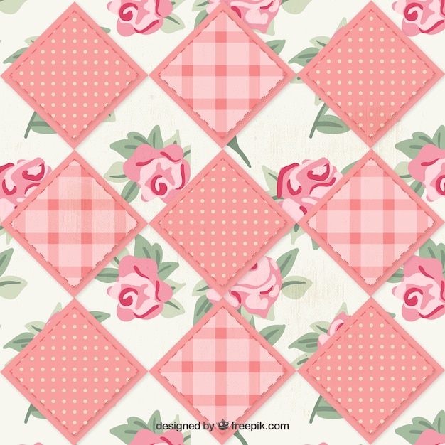 Bloemen patchwork stof