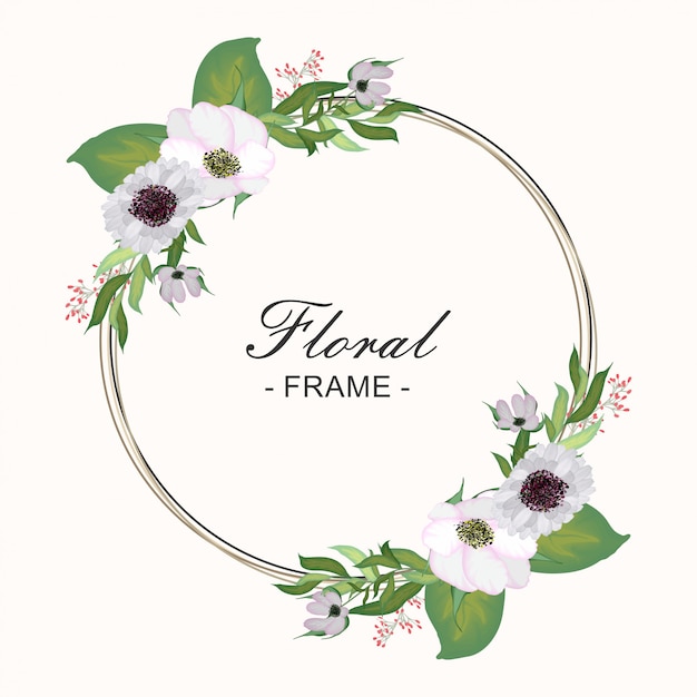 Bloemen rond frame