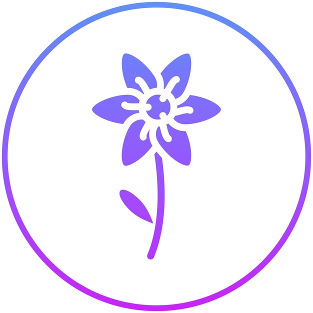 Bloemen vector icoontje illustratie van Achievements icoonset