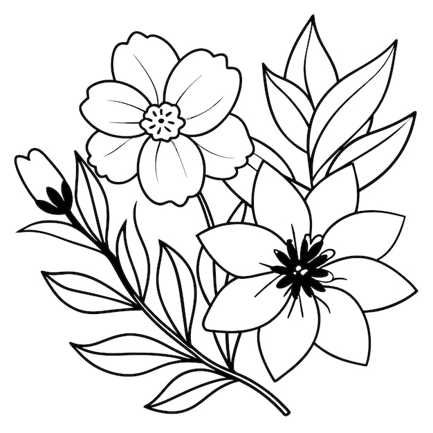 Vector bloemenillustratie