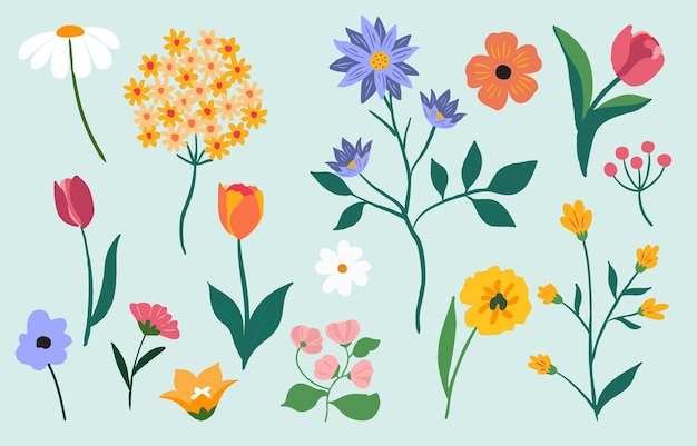 bloemenobjectelement voor de lentevakantie