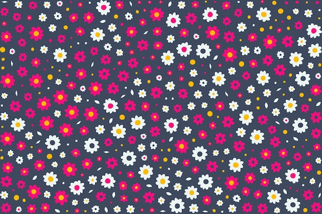 Bloemenornamentpatroon in kleurrijk plat ontwerp voor geschenkverpakking vectorvoorraad