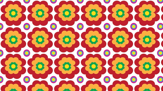 bloemenpatroon behang