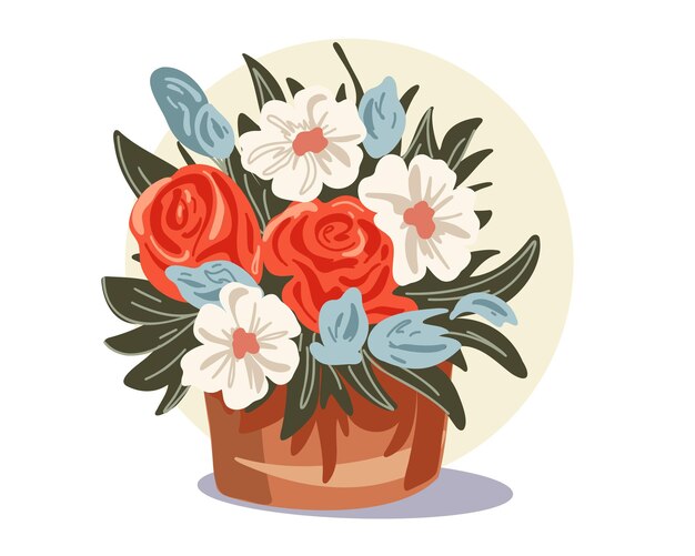 Bloemstuk vectorillustratie