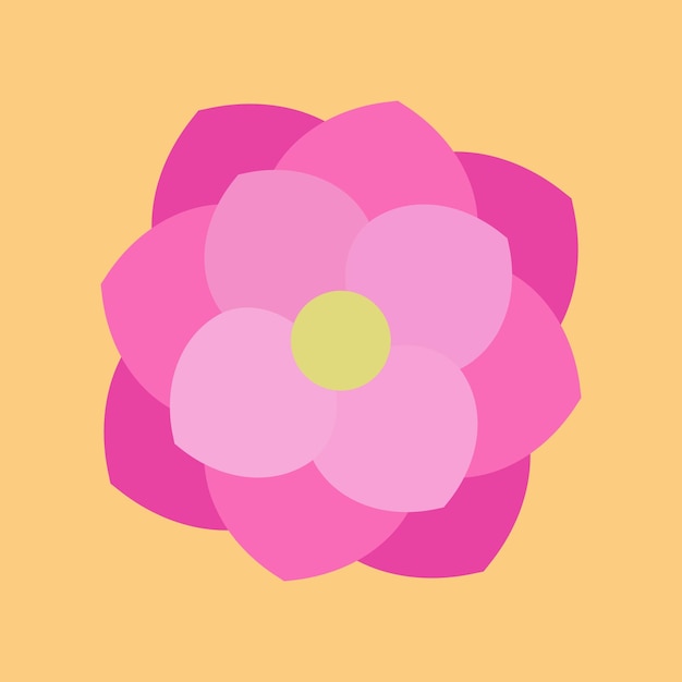 Bloemvormen en doodle ontwerpelementen Lente- of zomerbloemen en planten Hedendaagse moderne trendy vectorillustratie Kleurrijke eenvoudige enkelvoudige madeliefjebloem