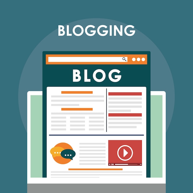 ベクトル ブログ、ブログ、ブログのテーマ