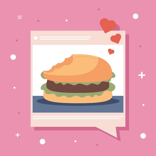 Blog template with hamburger