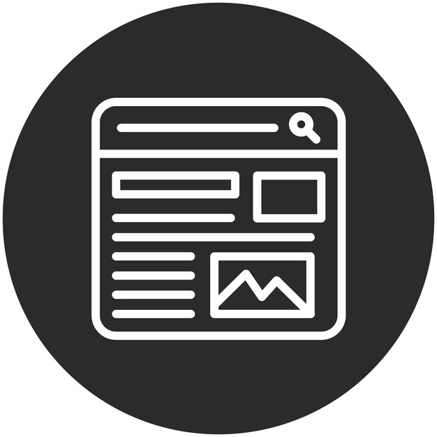 Blog vector icoontje illustratie van Seo en Web icoonset