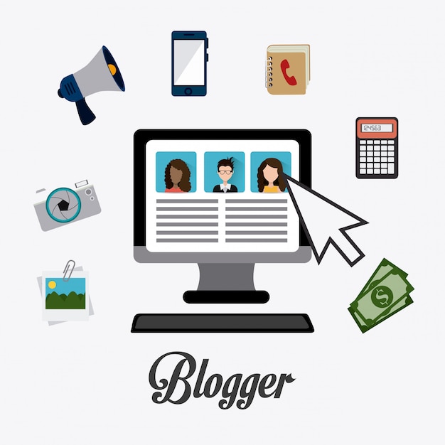 Blogger digitaal ontwerp.