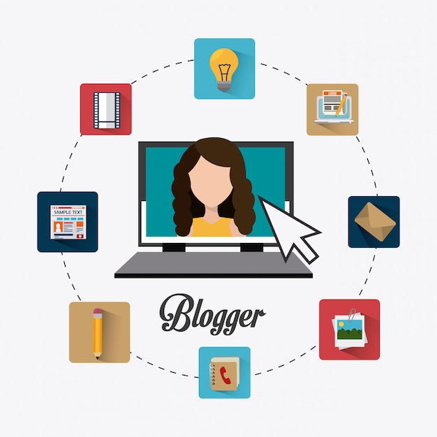 Blogger digitaal ontwerp.