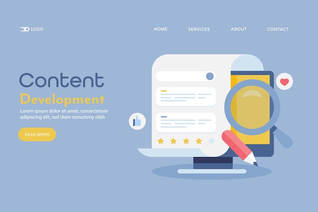 Blogging content development