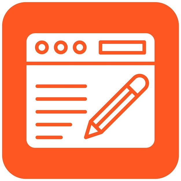Blogging Vector Icon Design Illustratie