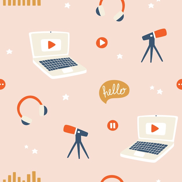 Blogging, vlogging and live streaming pattern