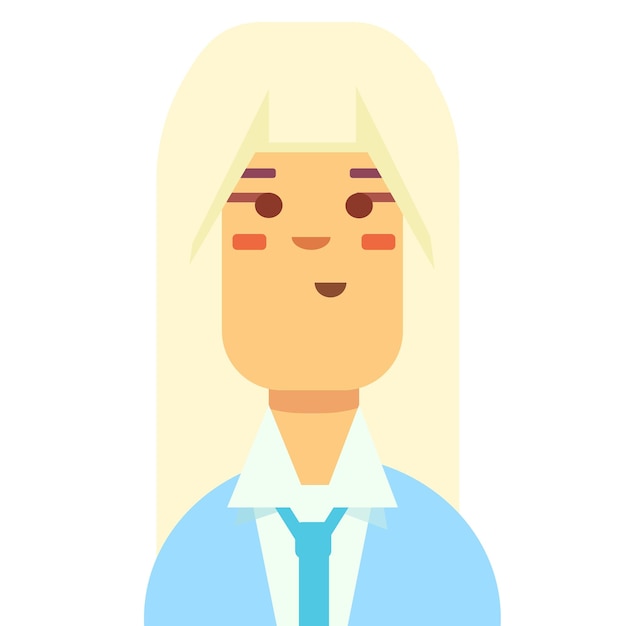 Vector blonde girl