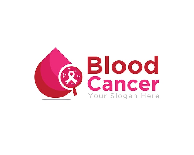 Blood cancer logo designs for medical service logo