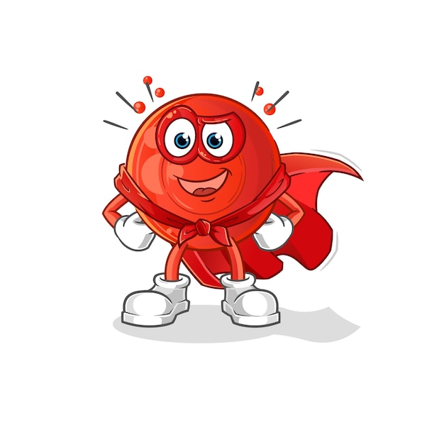 Blood cell heroes vector. cartoon character