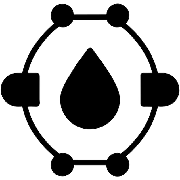 Vector blood cells logo icon