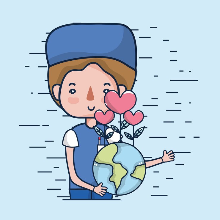 Vector blood donation campaign cartoons