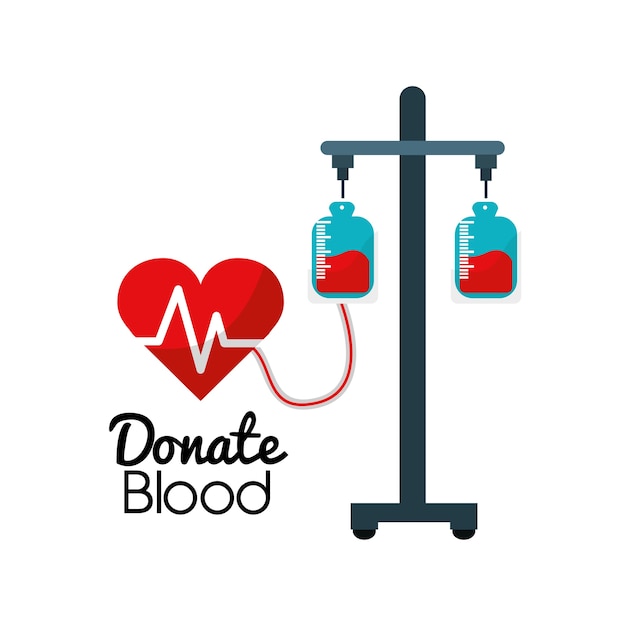 Blood donation campaign icon