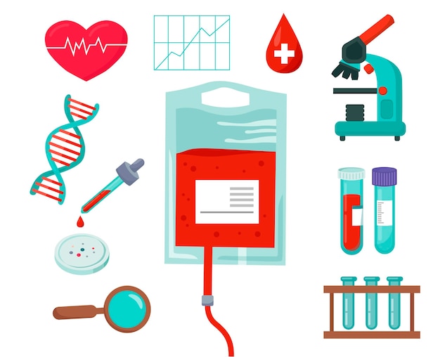 Blood donation concept Blood test or analysis Clinical laboratory examination Health care