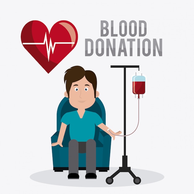 Blood donation design.