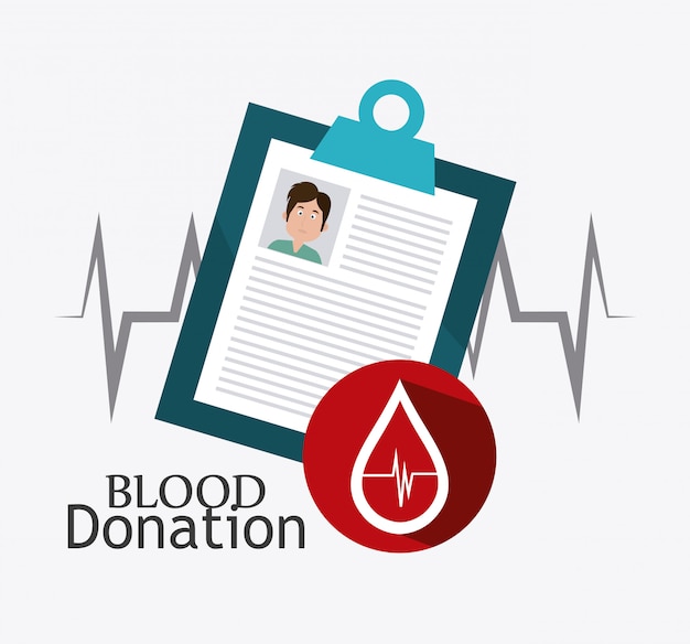 Blood donation design.