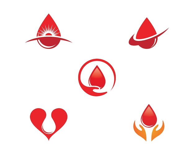 Blood drop donor vector icon