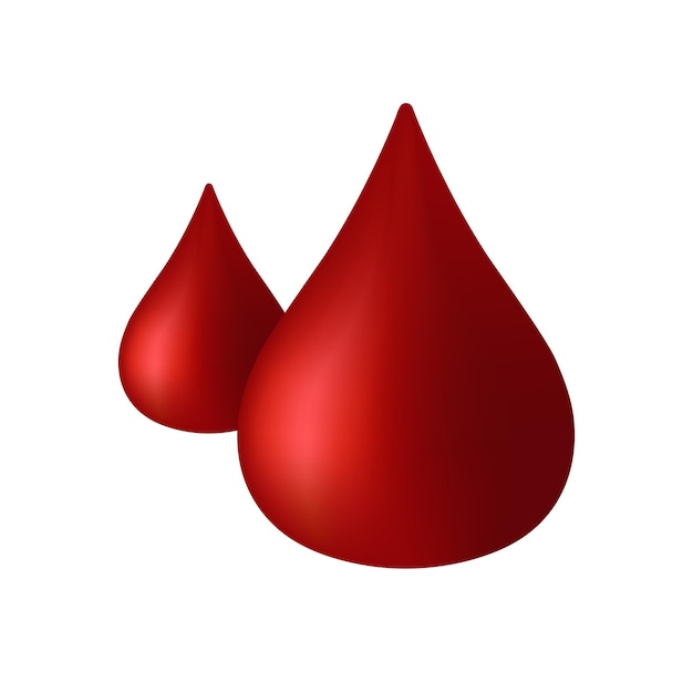 Blood drop icon color vector illustration