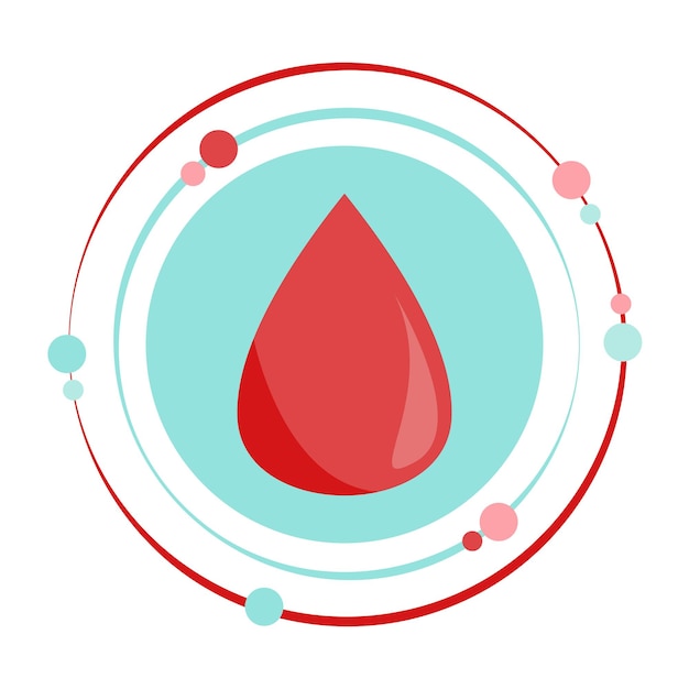 Vector blood drop icon