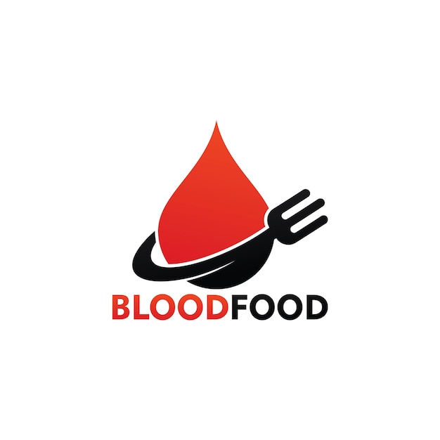 Blood Food Logo Template Design