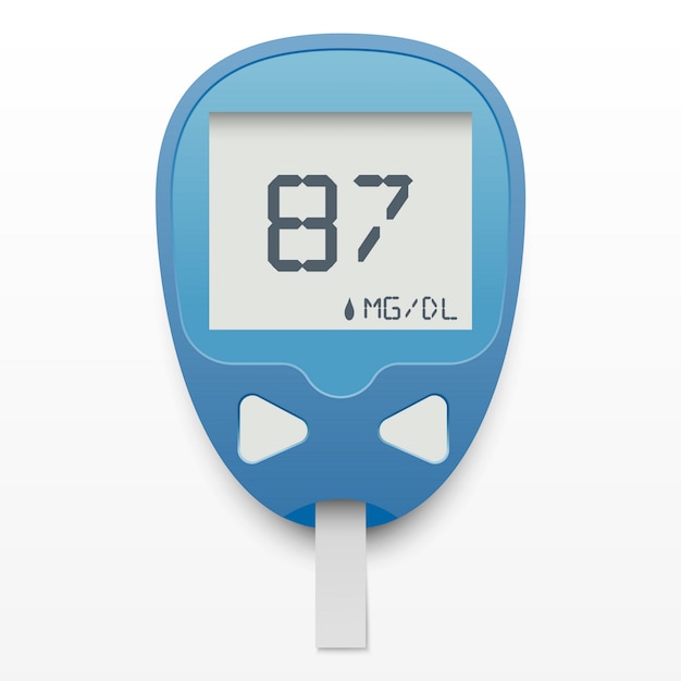 Vector blood glucose meter concept