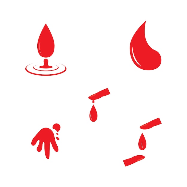 Vector blood ilustration logo